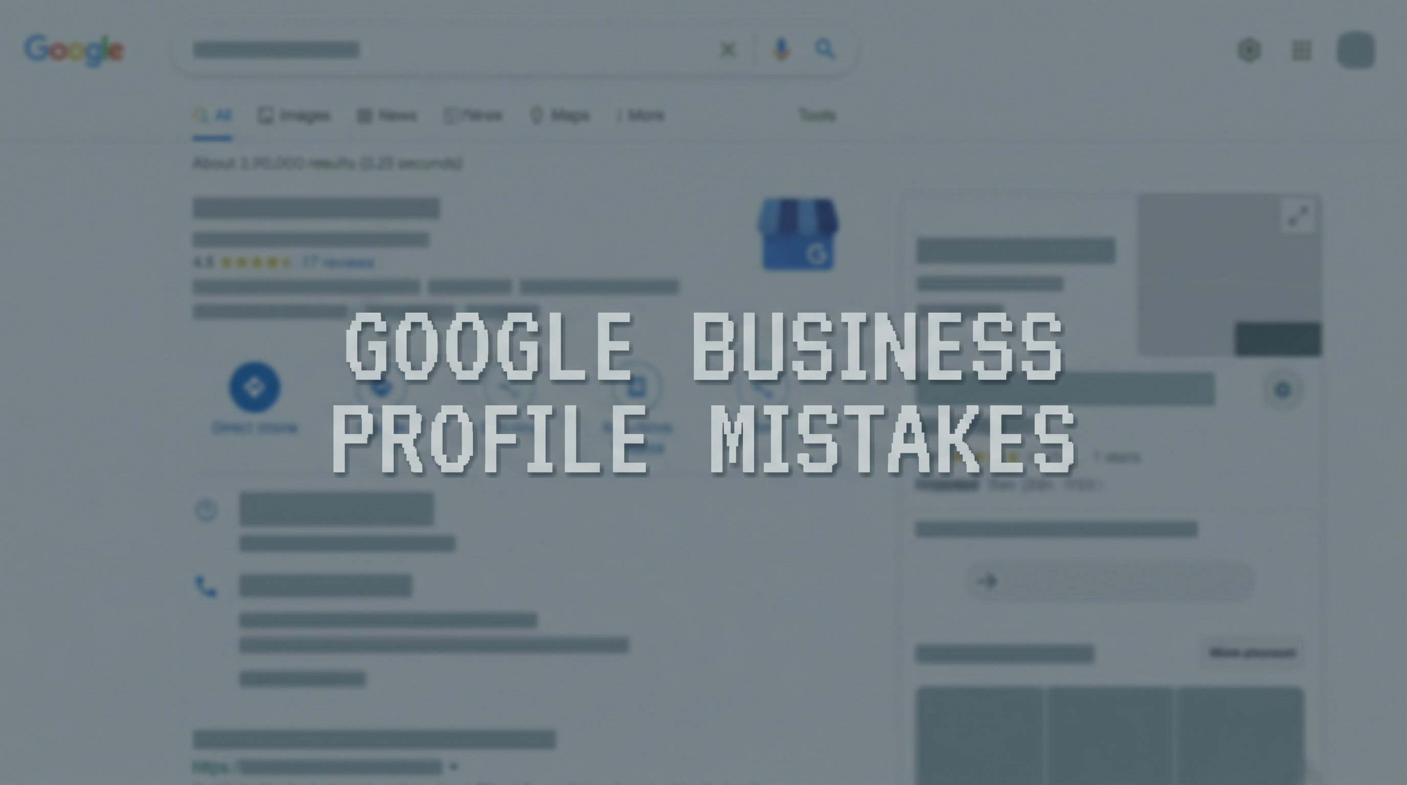 Screenshot of a Google Business Profile dashboard