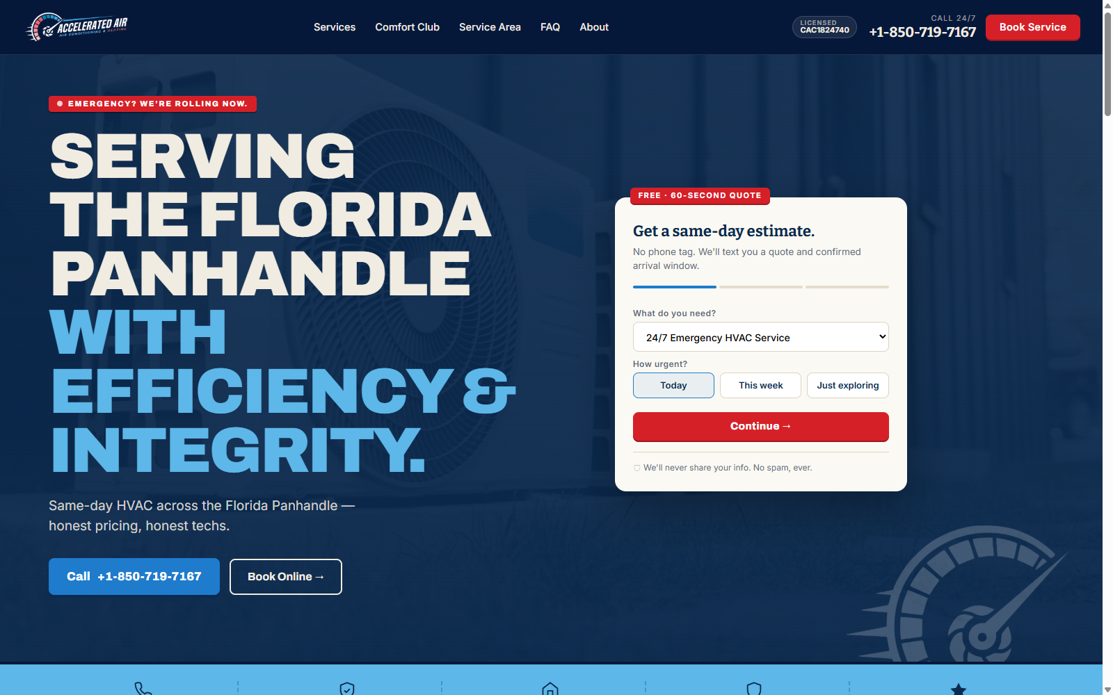 Accelerated Air — HVAC · Santa Rosa Beach, FL