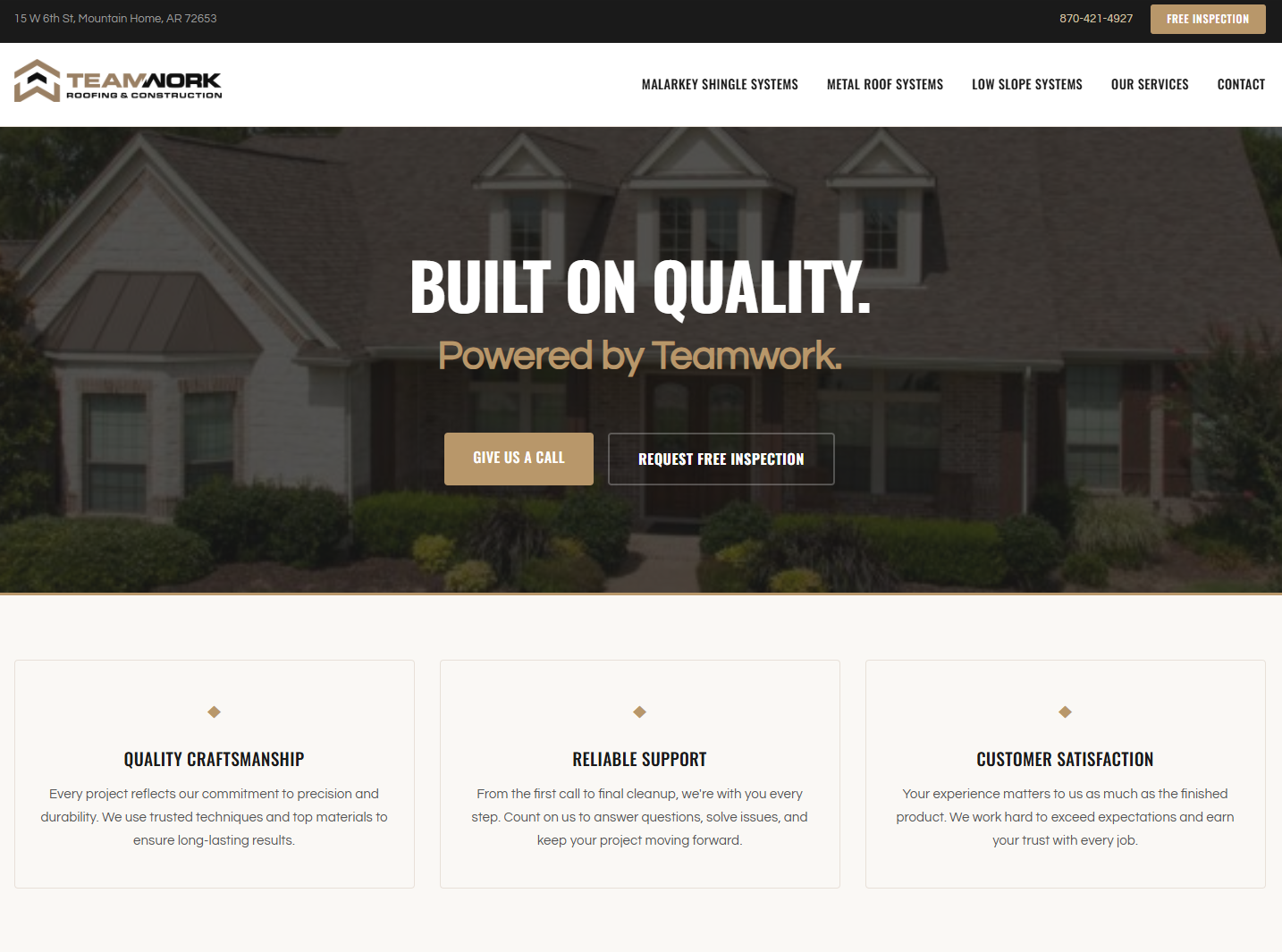 Teamwork Roofing & Construction