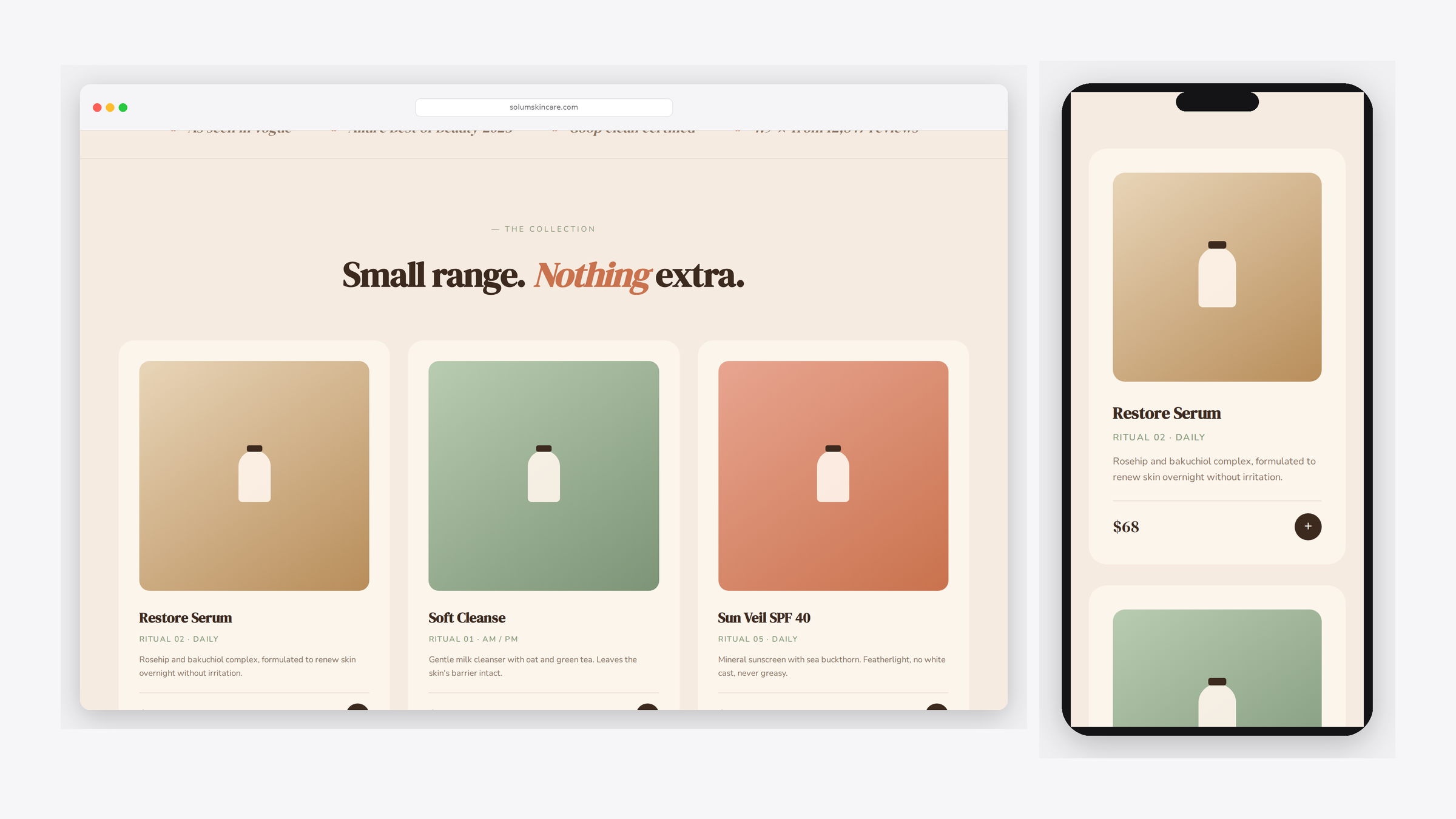 Solum — scrolled detail view
