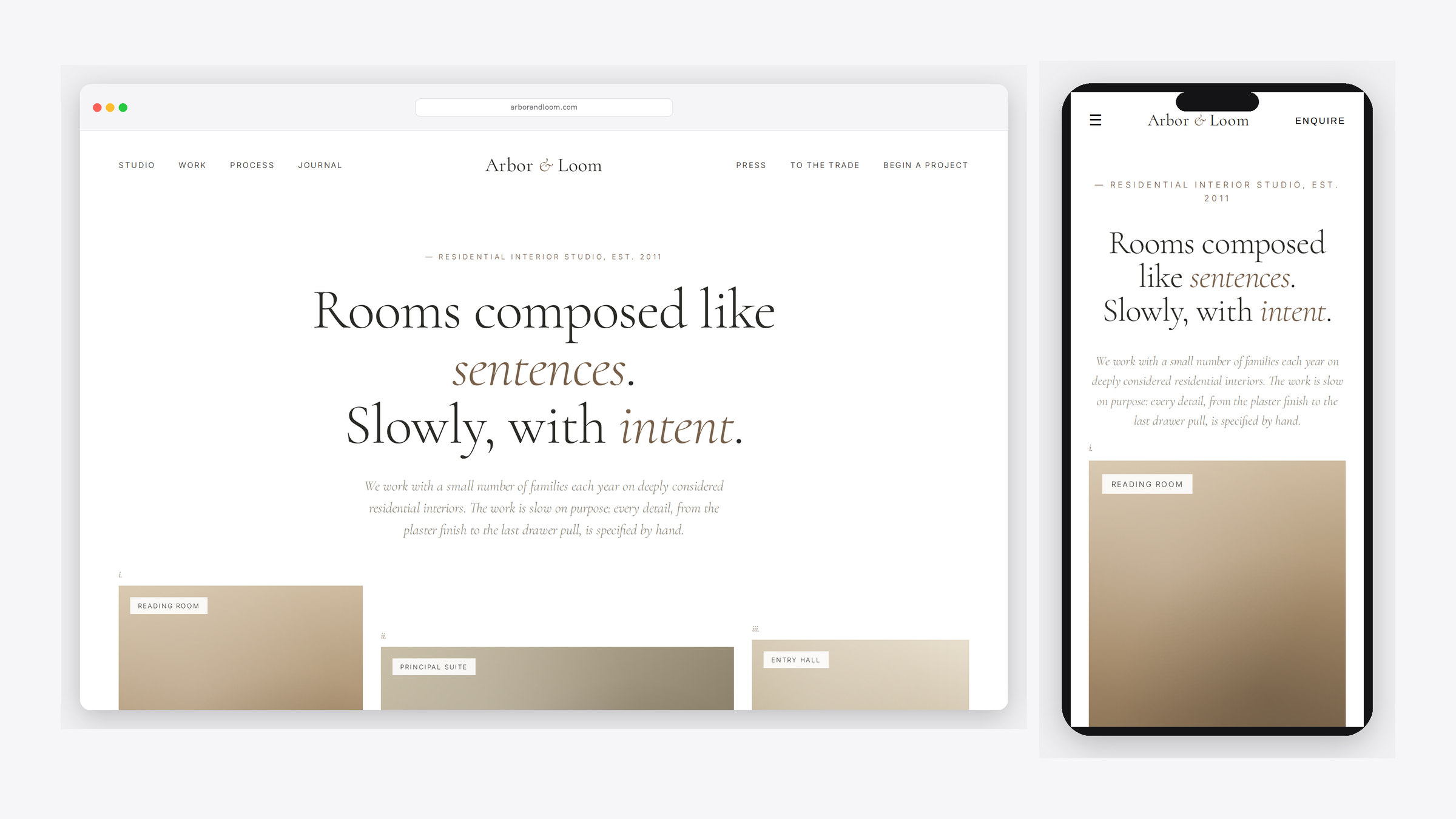 Arbor & Loom — Interior design studio