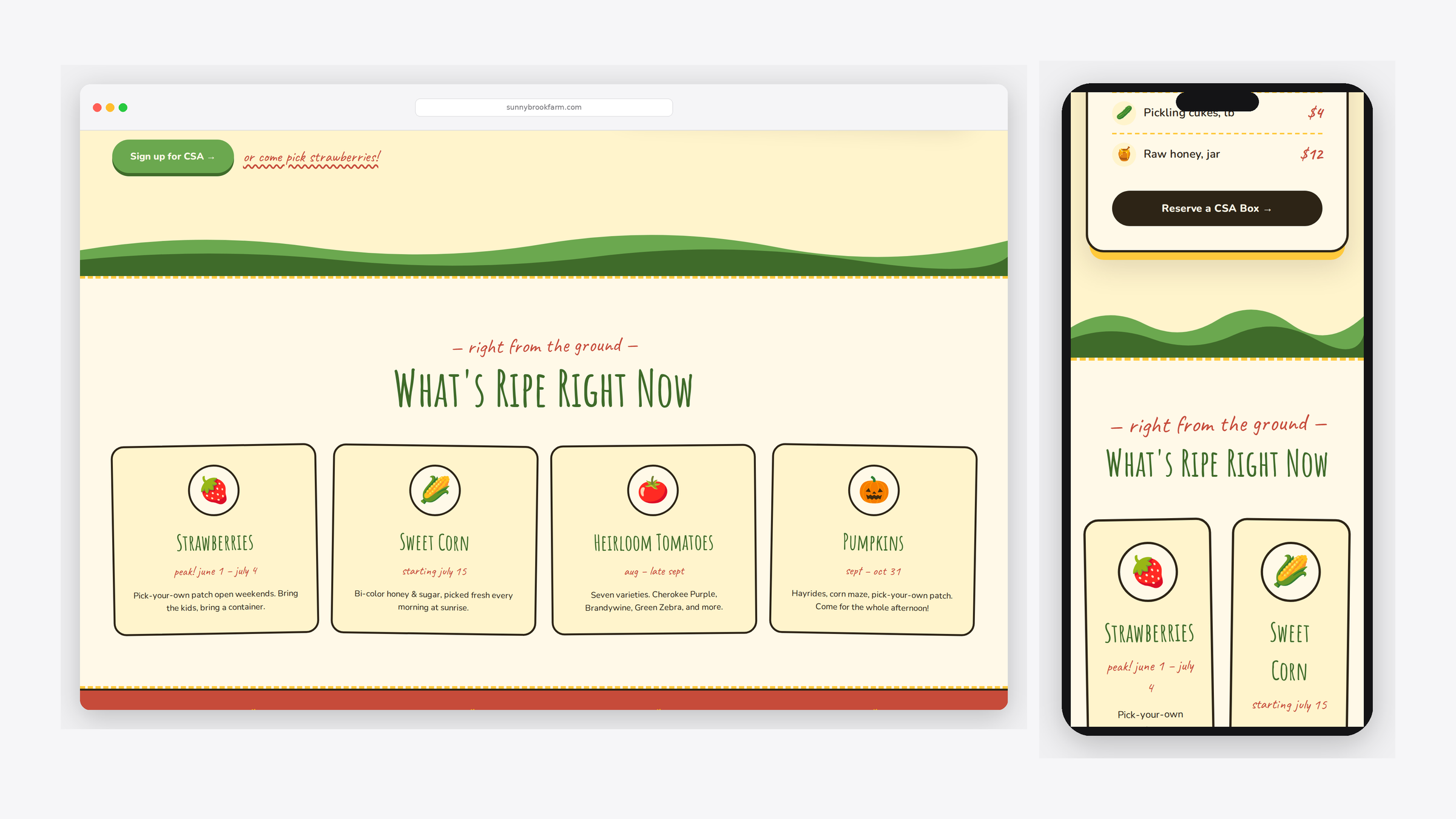 Sunnybrook Farm — scrolled detail view