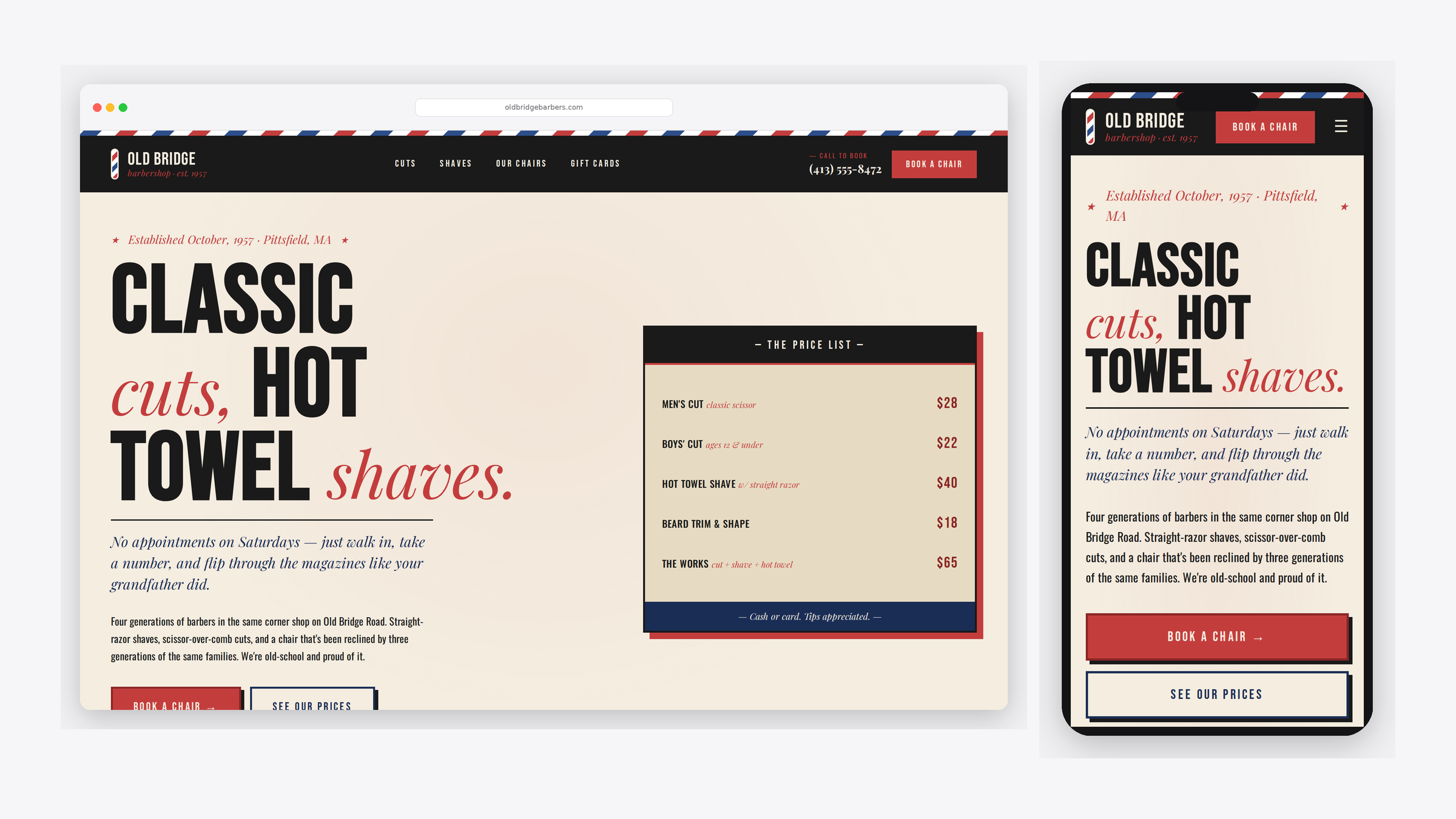 Old Bridge — Traditional barbershop