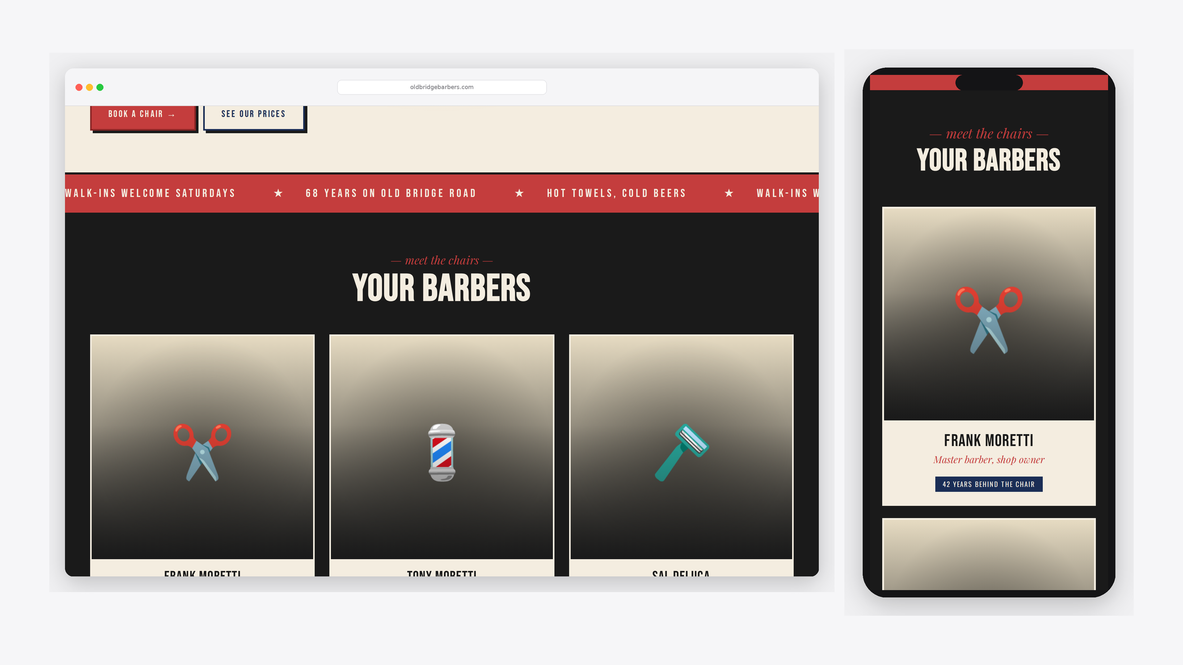 Old Bridge — scrolled detail view