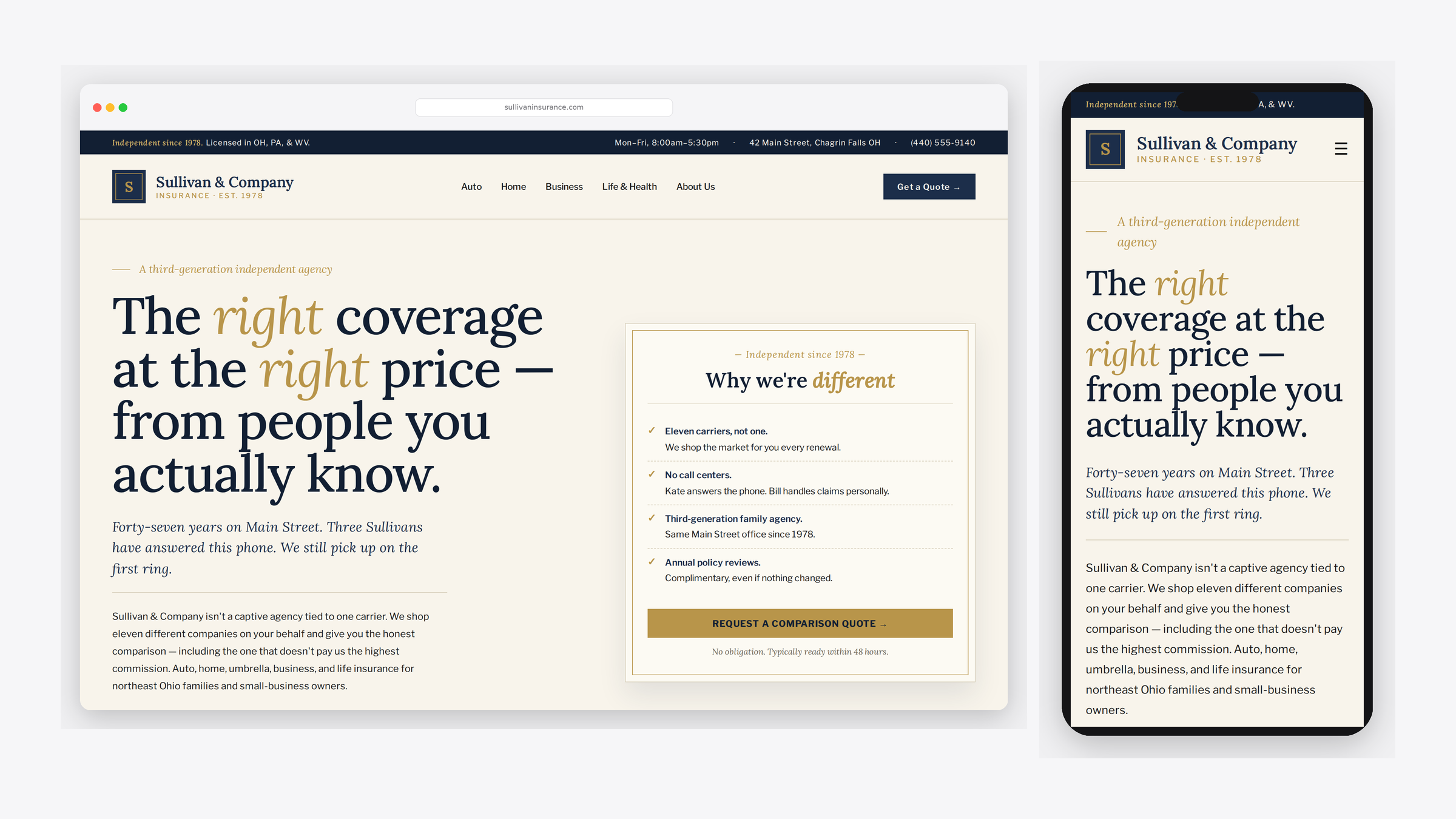 Sullivan & Co. — Local insurance agent