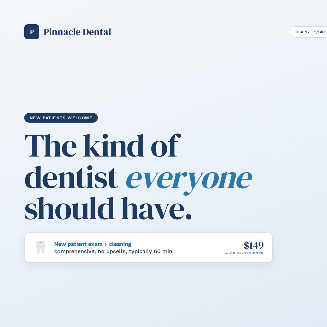 Pinnacle Dental — Instagram post