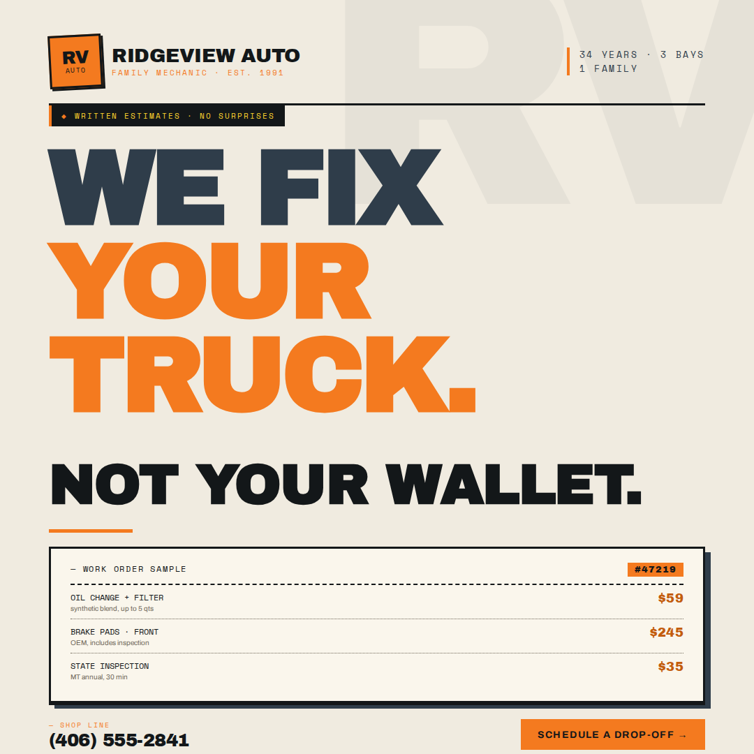 Ridgeview Auto — Instagram post